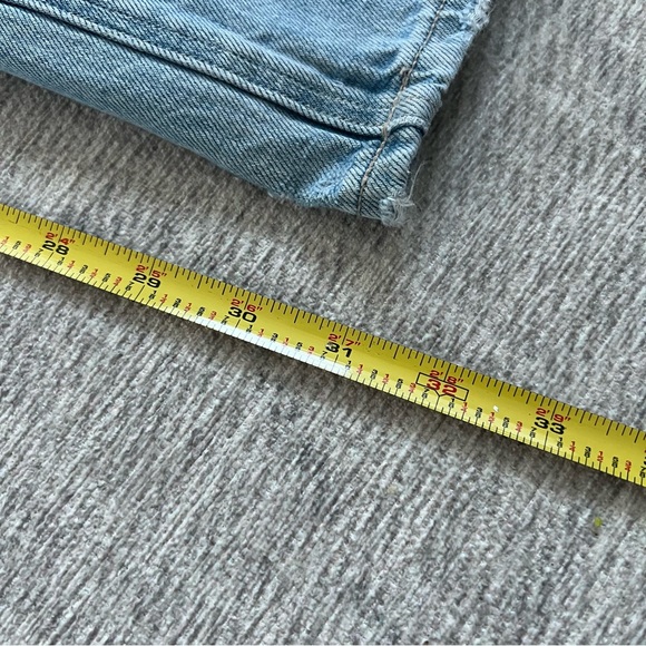 American Eagle AE Women’s Light Blue Super Wide Leg High Rise Denim Skater Jeans - Picture 12 of 13